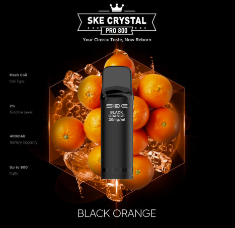 SKE Crystal Pro 800 2er Pod-Packung - 2% Nikotin (Kompatibel mit ELFA Basisgerät)