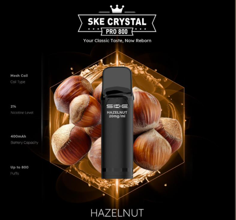 SKE Crystal Pro 800 2er Pod-Packung - 2% Nikotin (Kompatibel mit ELFA Basisgerät)