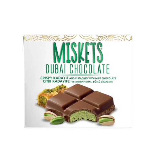 Miskets - Schokolade nach Dubai Art Pistazie 100 g