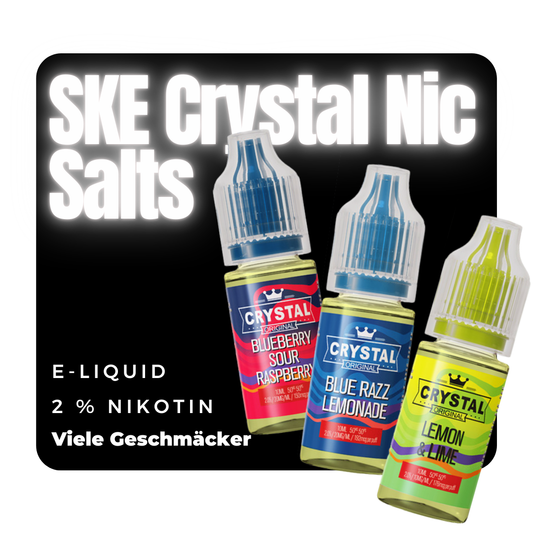 SKE - Crystal Nic Salts Liquid 10 ml - 2 % Nikotin